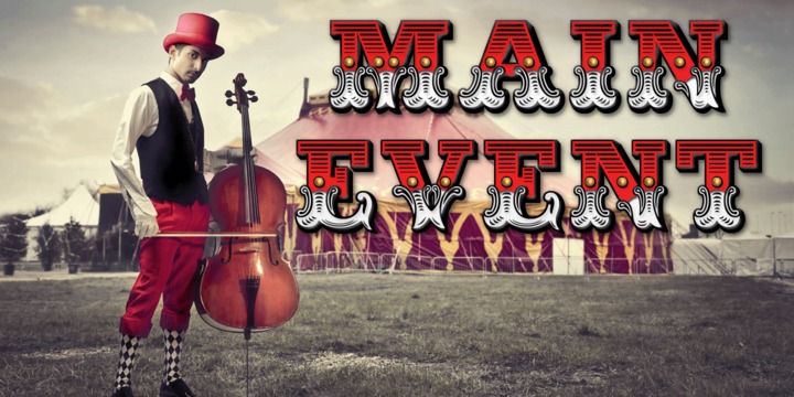 Main Event™ font: Transforming Letters into Art